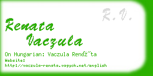 renata vaczula business card